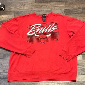 Adidas Men's Red Crewneck Sweater